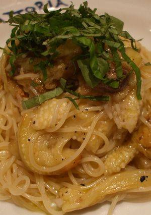 焼き茄子の冷製パスタ-レシピのメイン写真