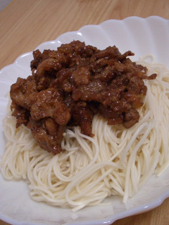 肉味噌でそうめん-レシピのメイン写真