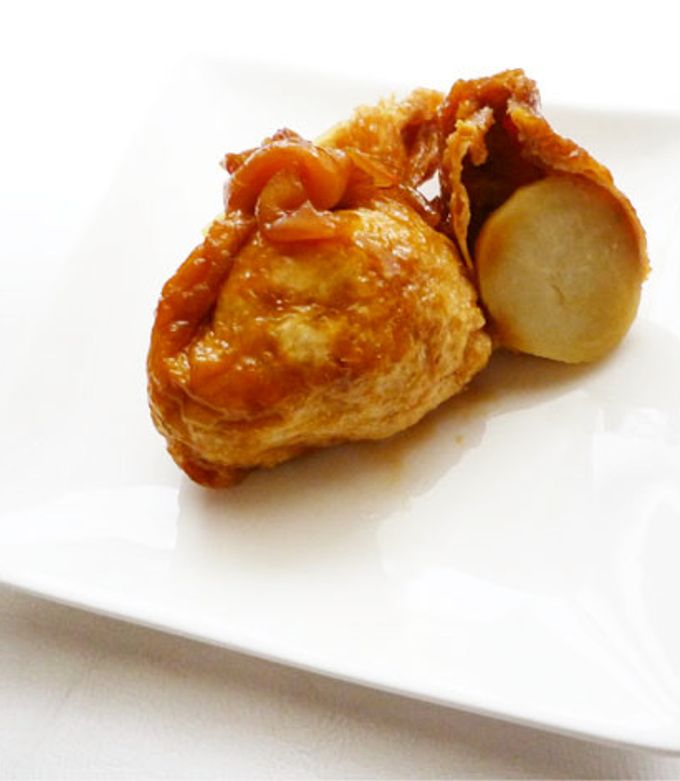 じゃがいもと鶏肉の巾着煮 by liqueur☆ 【クックパッド】 簡単