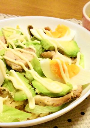 ぱぱっと！スパイシーチキン丼-レシピのメイン写真