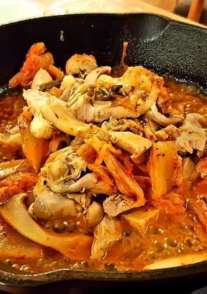 鶏とキムチの簡単焼き-レシピのメイン写真