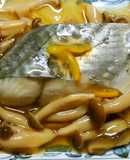 簡単和食！サワラと椎茸しめじの柚子餡掛け