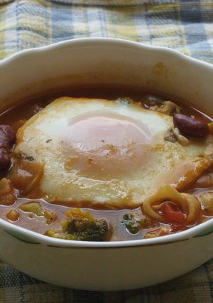 ミネストローネの夕焼けスープ-レシピのメイン写真