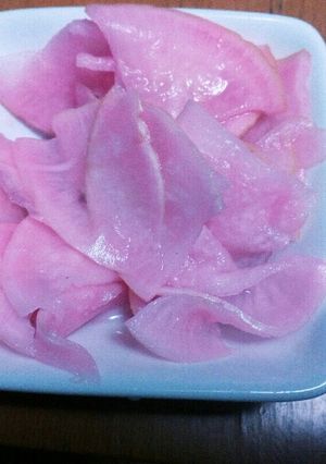 自家製桜色大根漬け-レシピのメイン写真