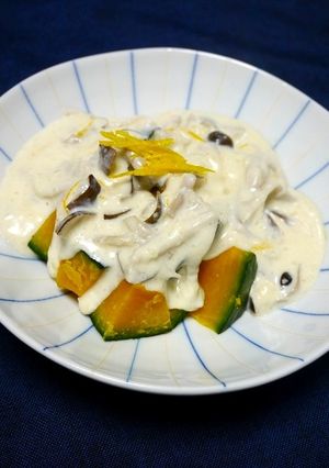 簡単5分！かぼちゃの柚子チーズクリーム-レシピのメイン写真