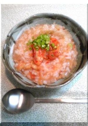 余った味噌汁で♪簡単キムチ雑炊-レシピのメイン写真