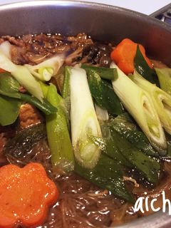 簡単*圧力鍋で時短♡豚すきやき鍋!-レシピのメイン写真
