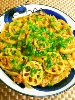簡単10分♡蓮根のカレーそぼろあんかけ-レシピのメイン写真