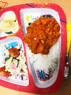 簡単!かぼちゃのドライカレー!幼児にも!-レシピのメイン写真
