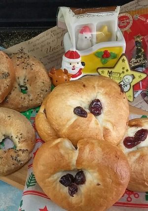 ☺クランベリー➕チョコ入り❤BAGEL☺-レシピのメイン写真