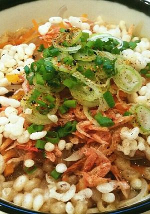 簡単♡ヘルシー♡揚げないかき揚げ蕎麦♡-レシピのメイン写真