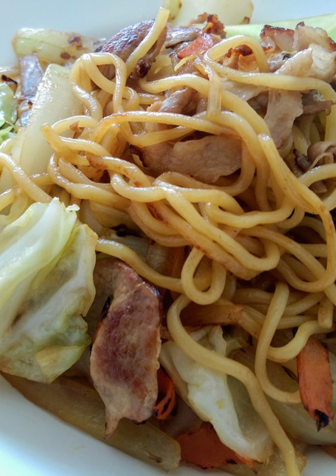 和風焼きそば☝めんつゆ簡単創味のつゆ味❤-レシピのメイン写真