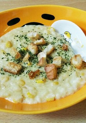 コーンクリームリゾット-レシピのメイン写真