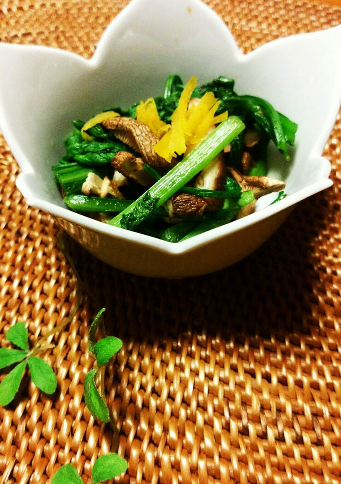 菊菜と椎茸の小鉢-レシピのメイン写真