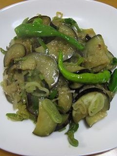 なすと万能ねぎの炒め物-レシピのメイン写真