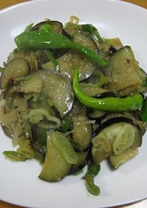 なすと万能ねぎの炒め物-レシピのメイン写真