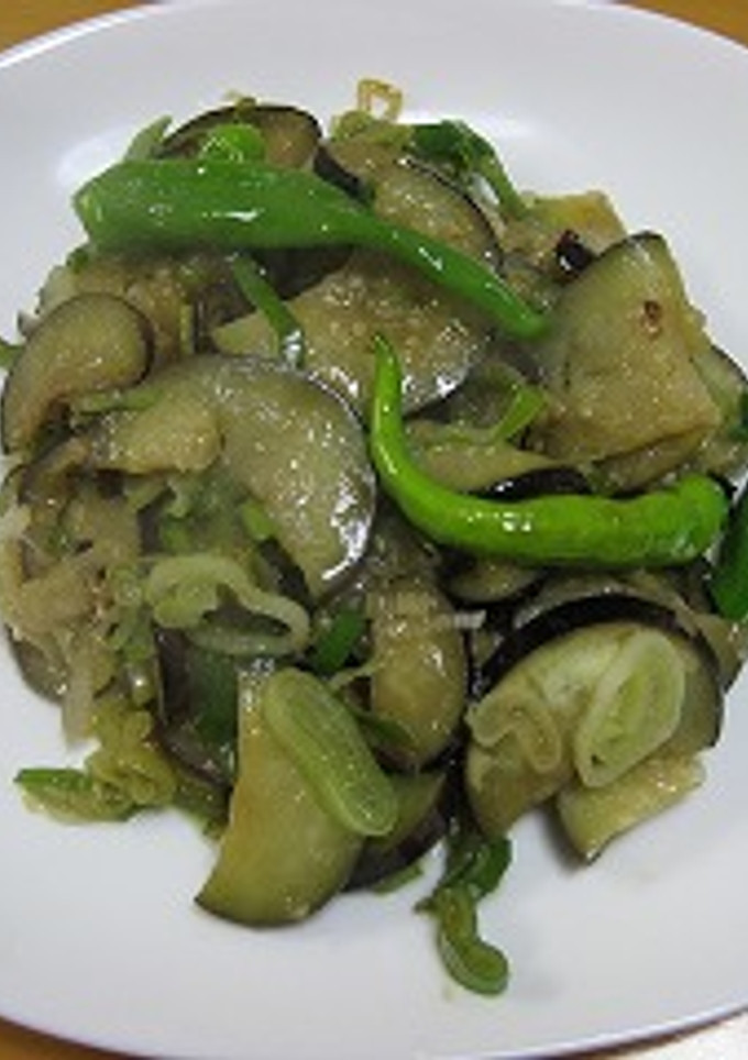 なすと万能ねぎの炒め物-レシピのメイン写真