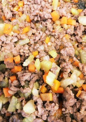 ランチに☆セロリのひき肉丼-レシピのメイン写真