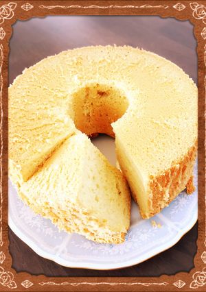 洗い物少なめ♪ふわふわシフォンケーキ♪-レシピのメイン写真