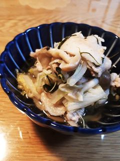 時短簡単☆豚バラと白菜と水菜のさっと煮-レシピのメイン写真