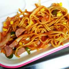 รูปของ ちゃんぽん麺のナポリタン【ちゃポリタン】