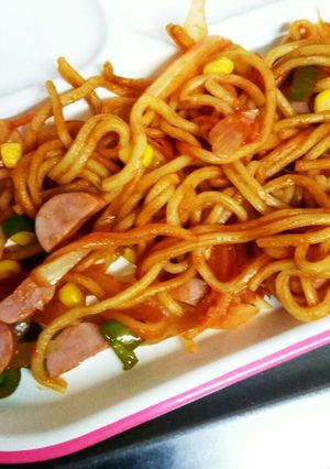 ちゃんぽん麺のナポリタン【ちゃポリタン】-レシピのメイン写真