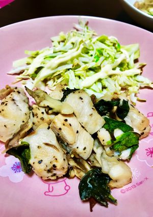 超簡単！鶏胸肉のレモンペッパー焼き☆-レシピのメイン写真