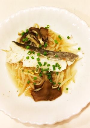 市販ドレッシングで＊白身魚のレンジ蒸し-レシピのメイン写真