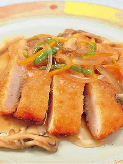 とんかつの野菜あんかけ-レシピのメイン写真