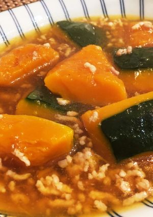 我が家の『かぼちゃの鶏そぼろあんかけ♪』-レシピのメイン写真