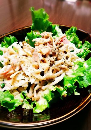 れんこんときのこのサラダ-レシピのメイン写真