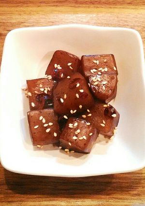 板こんにゃくで玉こんにゃく風♪-レシピのメイン写真