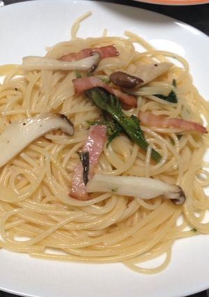 茎がしんなり！紅菜花パスタ-レシピのメイン写真