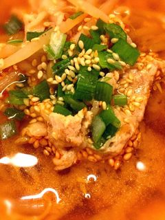 簡単★ピリ辛肉もやしスープ-レシピのメイン写真