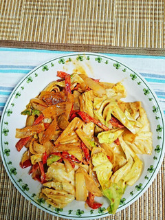 キャベツと赤ピーマンの味噌キムマヨ炒め-レシピのメイン写真
