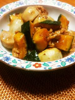 かぼちゃと里芋の煮物♪-レシピのメイン写真