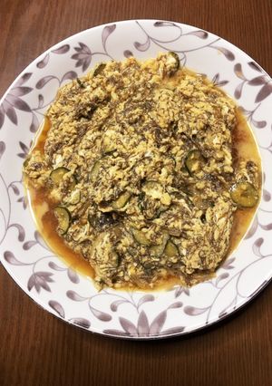 もずく酢 卵とじ-レシピのメイン写真
