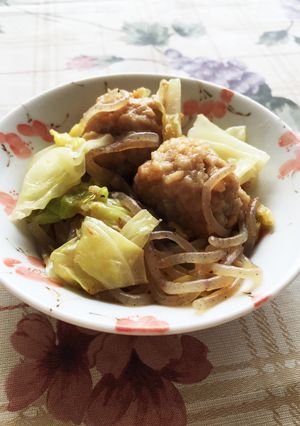 簡単☆鶏ガラで肉団子炒め(●´ω｀●)-レシピのメイン写真