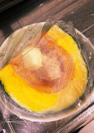 簡単レンチンのみ！カボチャのバター味噌-レシピのメイン写真