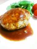 簡単！ふわふわジューシィ豆腐ハンバーグ♪