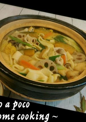 麺から作るほうとう鍋-レシピのメイン写真