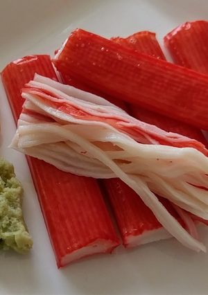 カニカマ❤わさびマヨネーズおつまみサラダ-レシピのメイン写真