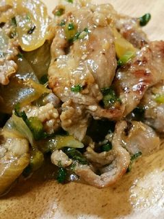 大根葉入り豚こましょうが焼き-レシピのメイン写真