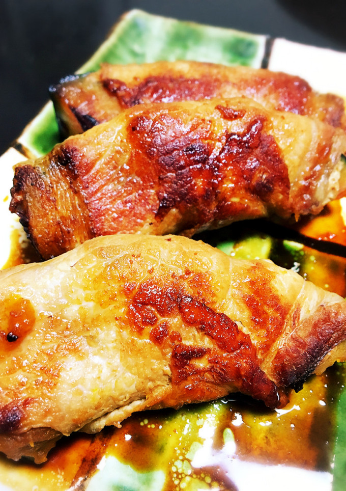 かぼちゃの肉巻き照り焼き-レシピのメイン写真