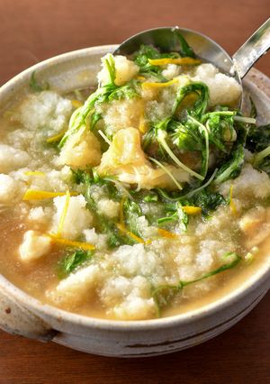 揚げダラと水菜のみぞれ鍋-レシピのメイン写真