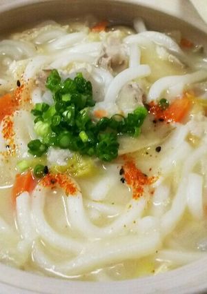 受験生の夜食に❤体が温まる豚汁うどん-レシピのメイン写真