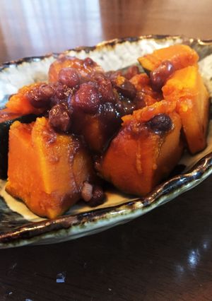 小豆缶で本当に簡単！かぼちゃのいとこ煮♡-レシピのメイン写真