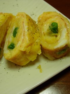 いんげんとチーズの卵焼き-レシピのメイン写真