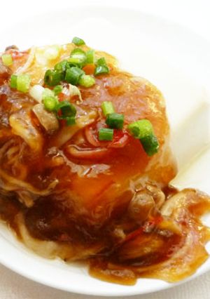豆腐のかにかまとしめじあんかけ-レシピのメイン写真