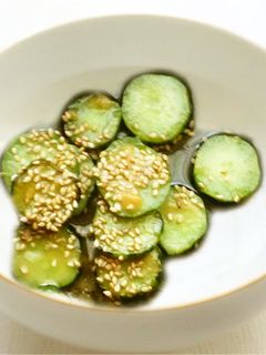 きゅうりの胡麻味噌炒め-レシピのメイン写真